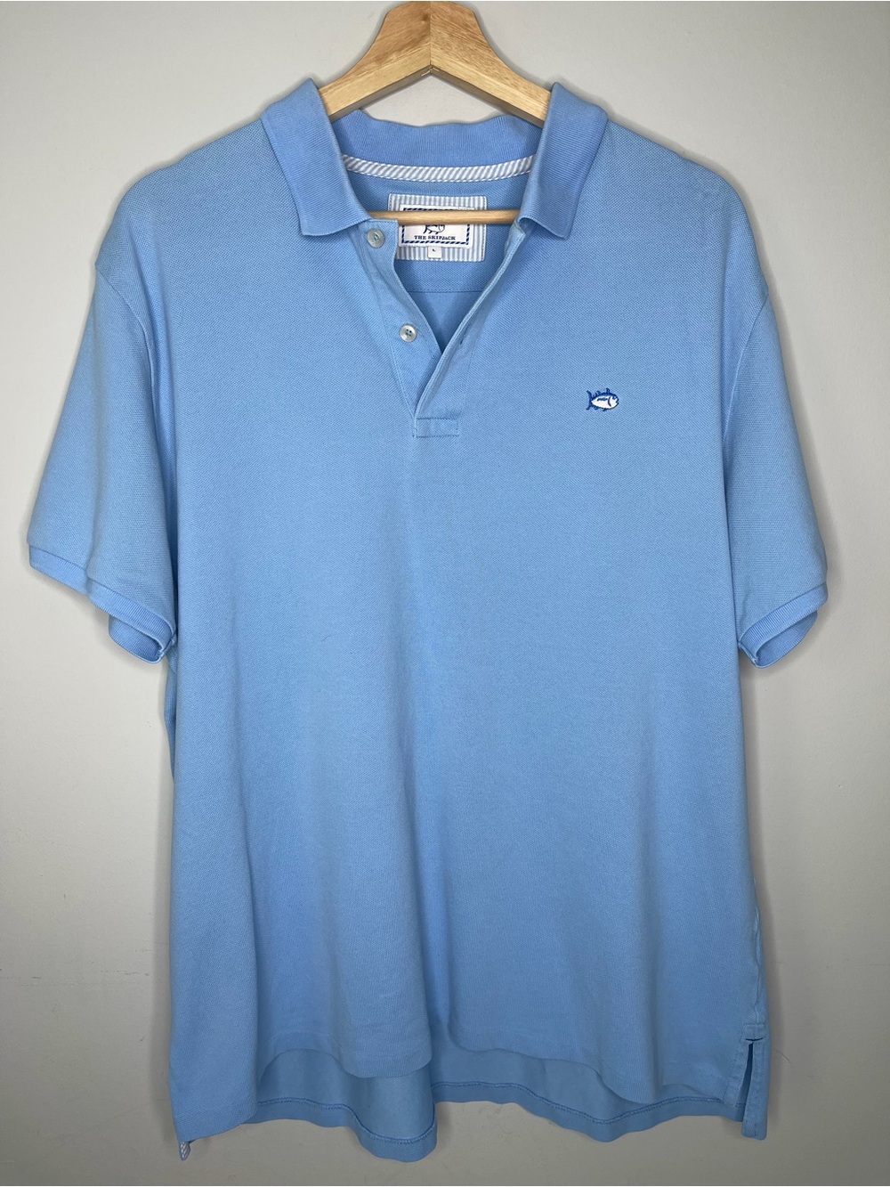 Men’s Southern tide skipjack pastel‎ blue polo shirt size large LG